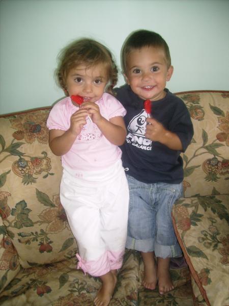 mes loulous en mode sucettes